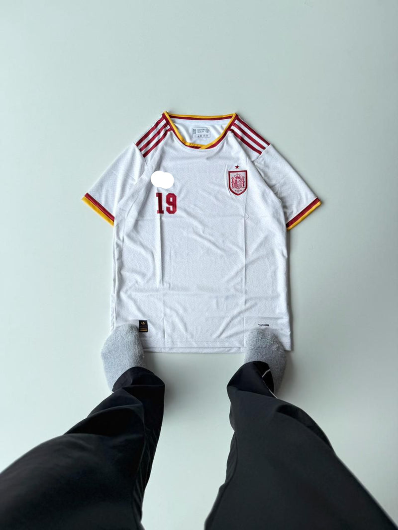 19 Yamal Spain 2026 Away Embroidery Print Logo Jersey - Unisex