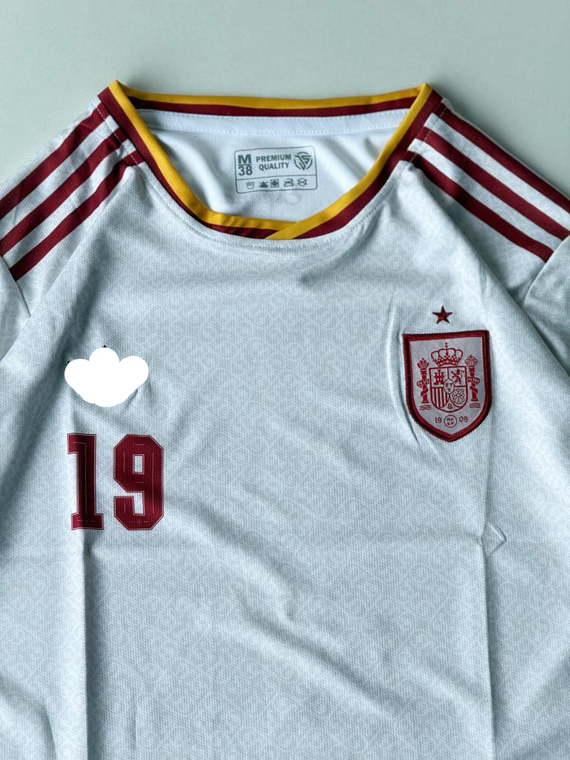19 Yamal Spain 2026 Away Embroidery Print Logo Jersey - Unisex