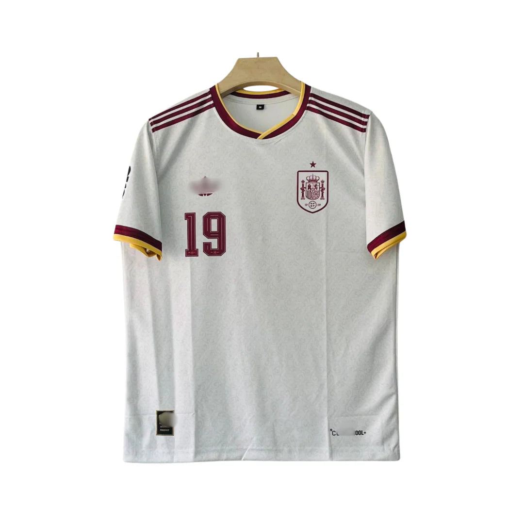 19 Yamal Spain 2026 Away Embroidery Print Logo Jersey - Unisex
