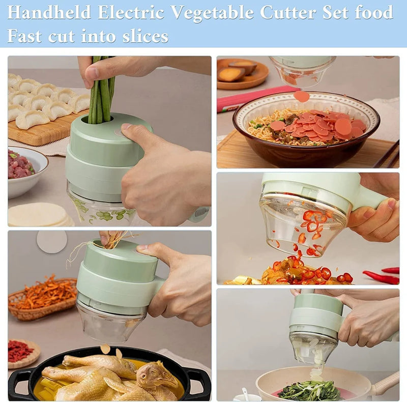 4 in 1 Handheld Electric Vegetable Slicer