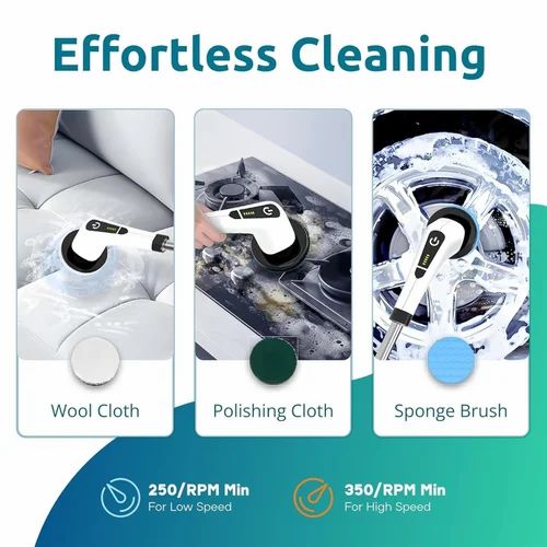 Electric spin scrubber