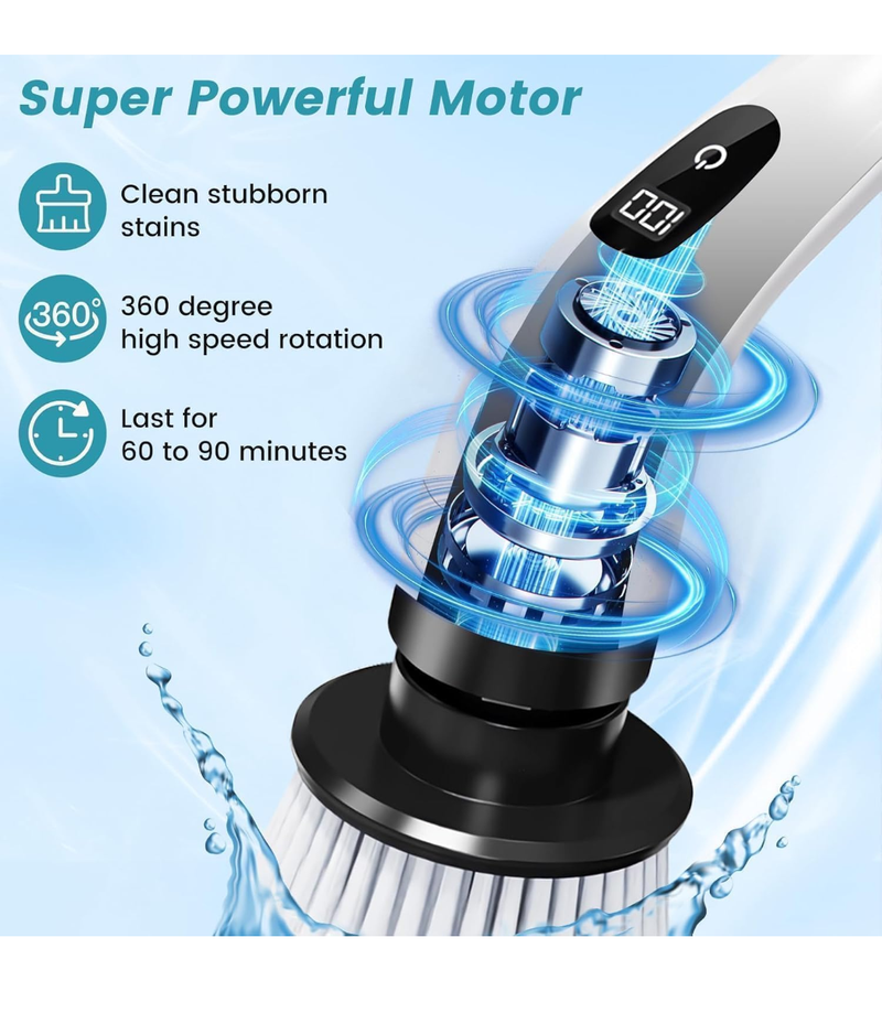 Electric spin scrubber